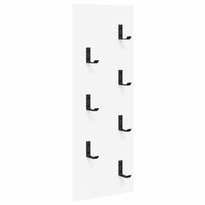 vidaXL Vegghengt fatahengi Hv&iacute;tt 30 x 1,5 x 80 cm Samsettur vi&eth;ur