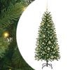 vidaXL Gervi j&oacute;latr&eacute; me&eth; 150 LED me&eth; standi Gr&aelig;nn 150 cm PE og PVC