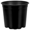 vidaXL Bl&oacute;mapottur 200 pcs Svartur &Oslash; 15 x 13 cm Plast