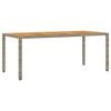 vidaXL Gar&eth;bor&eth; me&eth; Akas&iacute;uvi&eth;arpl&ouml;tu Gr&aacute;tt 190x90x75 cm P&oacute;l&yacute;rattan