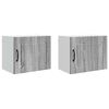 vidaXL Eldh&uacute;s sk&aacute;pur 2 pcs Gr&aacute;r Sonoma 50 x 31 x 40 cm Samsettur vi&eth;ur
