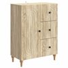 vidaXL Vi&eth;beinteyfla me&eth; sk&uacute;ffu Sonoma eikarlitur 66 x 34,5 x 90 cm