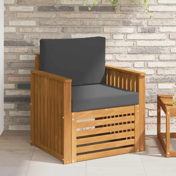 vidaXL &Uacute;ti s&oacute;fasett me&eth; p&uacute;&eth;i N&aacute;tt&uacute;rulegur 71 x 63 x 73 cm