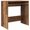 vidaXL Skrifbor&eth; Gamall vi&eth;ur 77.5 x 43 x 79 cm Samsettur vi&eth;ur