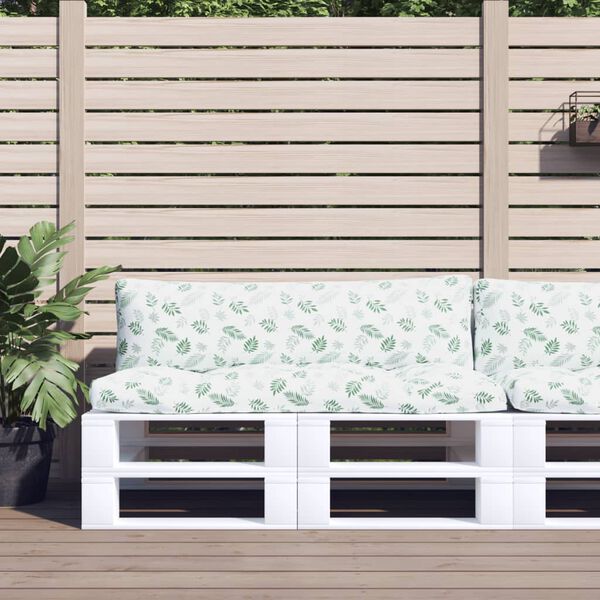 vidaXL Sessur fyrir Brettas&oacute;fa 2 stk. Laufamynstur Oxfordefni