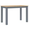 vidaXL Bor&eth;stofubor&eth; PANAMA&ldquo; Gr&aacute;um 112x60x75 cm Gegnheil Fura