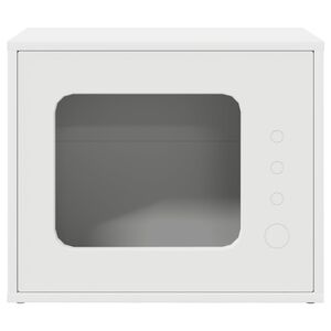 vidaXL Katta h&uacute;s Hv&iacute;tt 51 x 30 x 42 cm Samsettur vi&eth;ur