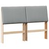 vidaXL B&oacute;lstru&eth; r&uacute;mgafl Lj&oacute;sgr&aacute;r 150 cm Solid furuhikk