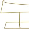 vidaXL Metal jólatré með standi gold 210 cm Duftlitað stál