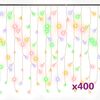 vidaXL LED Gr&yacute;lukertaser&iacute;a 10m 400 LED Litr&iacute;k 8 A&eth;ger&eth;ir