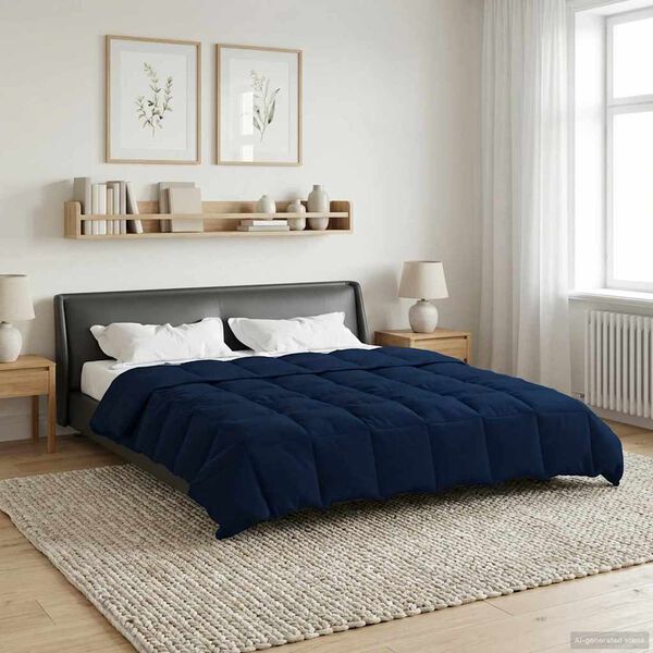 vidaXL Full &aacute;rs d&yacute;na S&iacute;&eth;la&eth; D&ouml;kkbl&aacute;r 220 x 240 cm M&iacute;kr&oacute;f&iacute;ber