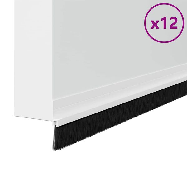 vidaXL Sj&aacute;lfklemmdu hur&eth;arbrosseglin 12 pcs Hv&iacute;tt 100 cm &Aacute;lblenda