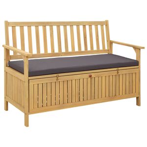 vidaXL Geymslubekkur me&eth; p&uacute;&eth;i me&eth; geymslu me&eth; hur&eth; 120 x 63 x 84 cm