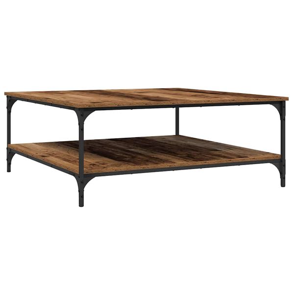 vidaXL S&oacute;fabor&eth; Gamalt vi&eth;ur 100 x 100 x 40 cm Samsettur vi&eth;ur