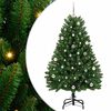 vidaXL Gervi j&oacute;latr&eacute; me&eth; 150 LED Gr&aelig;nn 150 cm PVC og m&aacute;lmur