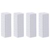 vidaXL Efnish&aacute;&eth; hundap&uacute;&eth;i 200 pcs Svartur og Hv&iacute;tt 60 x 45 cm