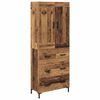 vidaXL H&aacute;bor&eth; me&eth; sk&uacute;ffu 2 pcs Gamall vi&eth;ur Samsettur vi&eth;ur