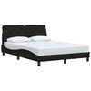 vidaXL R&uacute;mgrind &aacute;n D&yacute;nu Sv&ouml;rt 140x190 cm Tau&aacute;kl&aelig;&eth;i