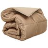 vidaXL Vetrar s&aelig;ng gold 155 x 220 cm Sat&iacute;n og microfiber