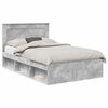 vidaXL Ramsv&iacute;k me&eth; h&ouml;fu&eth;gafl B&eacute;ton 120 x 200 cm Solid furuhikk