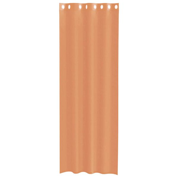 vidaXL Voile Gluggatjöld með Grommets 2 stk Terracotta