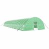 vidaXL Gr&oacute;&eth;urh&uacute;s me&eth; St&aacute;lgrind Gr&aelig;nt 144 m&sup2; 24x6x2,85 m