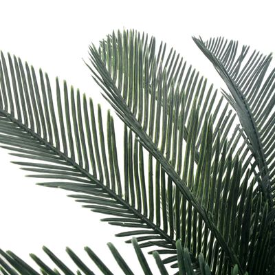 vidaXL Gerviplanta Cycas Pálmi með blómapotti Grænn 125 cm