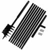vidaXL Jar&eth;bor me&eth; Handfangi 180 mm og Framlengingarr&ouml;ri 9 m St&aacute;l