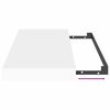 vidaXL Vegghengdar Hillur 4 stk. Hv&iacute;tar 50x23x3,8 cm MDF
