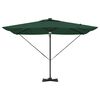 vidaXL Roma Parasol Grænn 286 x 285 x 270 cm Aluminum og pólyester