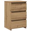 vidaXL n&aacute;ttbor&eth;ssk&aacute;pur Artisan Oak 40x35x62,5 cm Hanna&eth;ur vi&eth;ur