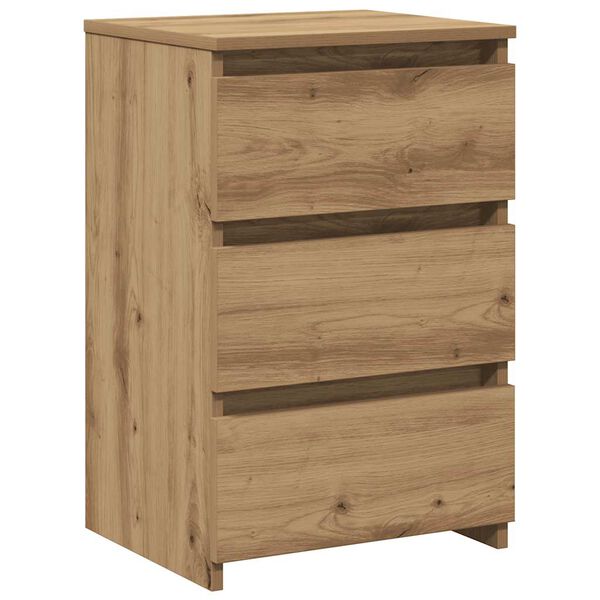 vidaXL n&aacute;ttbor&eth;ssk&aacute;pur Artisan Oak 40x35x62,5 cm Hanna&eth;ur vi&eth;ur