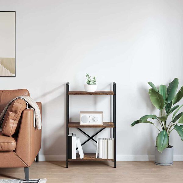 vidaXL Hilla Rau&eth;-eik 56 x 34 x 96 cm Samsettur vi&eth;ur