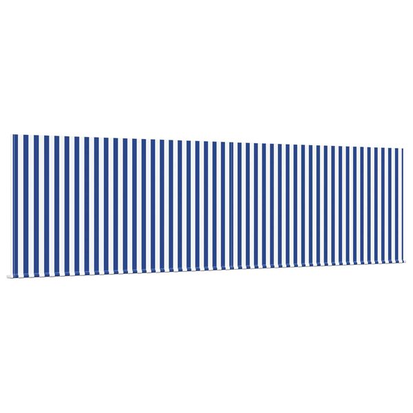 vidaXL H&aelig;gt a&eth; draga saman skyggni Bl&aacute;r og hv&iacute;tur 400 &times; 300 cm