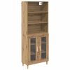 vidaXL H&aacute;bor&eth; Artisan Eik 69,5 x 32,5 x 180 cm Samsettur vi&eth;ur