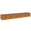 vidaXL upph&aelig;kka&eth; gar&eth;be&eth; 291x50x36 cm &uacute;r corten st&aacute;li
