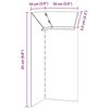 vidaXL Sniglafence 4 pcs Silfur 10 x 10 x 25 cm Galvaniserad st&aacute;l