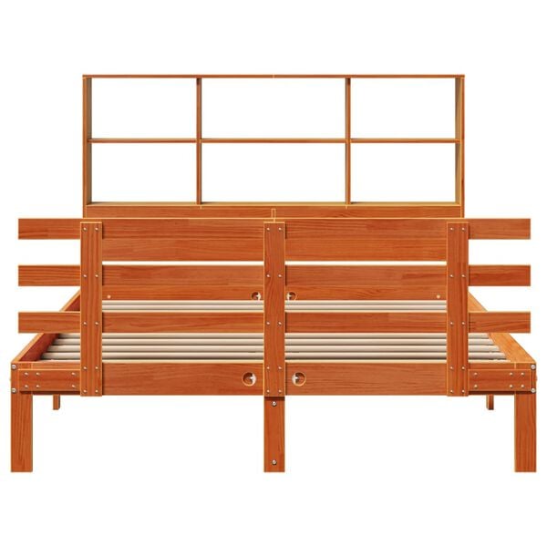 vidaXL R&uacute;mgrind me&eth; B&oacute;kahillu &aacute;n D&yacute;nu Vaxbr&uacute;nn 150x200cm Gegnheil Fura