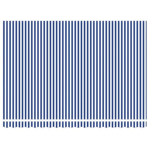 vidaXL H&aelig;gt a&eth; draga saman skyggni Bl&aacute;r og hv&iacute;tur 450 &times; 300 cm