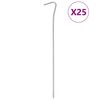 vidaXL Tjaldh&aelig;lar 25stk. 23 cm &Oslash;4 mm Galvanh&uacute;&eth;a&eth; St&aacute;l