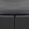vidaXL &Uacute;tigeymslusk&aacute;pur Svartur 97x37x85 cm PP