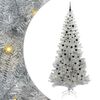 vidaXL J&oacute;latr&eacute; me&eth; 300 LED me&eth; standi Silfur 240 cm PET