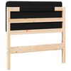 vidaXL B&oacute;lstru&eth; r&uacute;mgafl Br&uacute;nn og svartur 80 cm Solid furuhikk