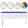 vidaXL LED H&ouml;f&eth;agafl 180x5x78/88 cm Hv&iacute;tt Le&eth;url&iacute;ki