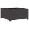 vidaXL Eldurn Svartur 80 x 80 x 40 cm St&aacute;l