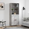 vidaXL H&aacute;r Sk&aacute;pur Steypugr&aacute;r 69,5x34x180 cm Samsettur Vi&eth;ur