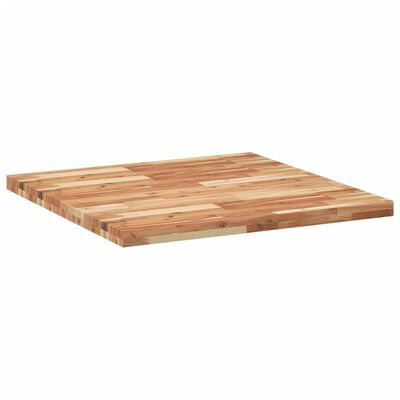 vidaXL Borðplata Ferningur 80x80x4 cm Gegnheil Akasía