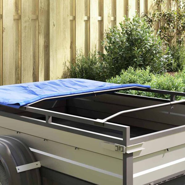 vidaXL h&aelig;ft fyrir Flat Tarpaulin Bracket 2 pcs Silfur 100-145 cm