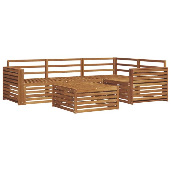 vidaXL &Uacute;ti s&oacute;fasett 5 pcs N&aacute;tt&uacute;rulegur Hrein akas&iacute;utr&eacute;