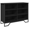 vidaXL Skenkur Svartur 101x35,5x74,5 cm Samsettur Vi&eth;ur